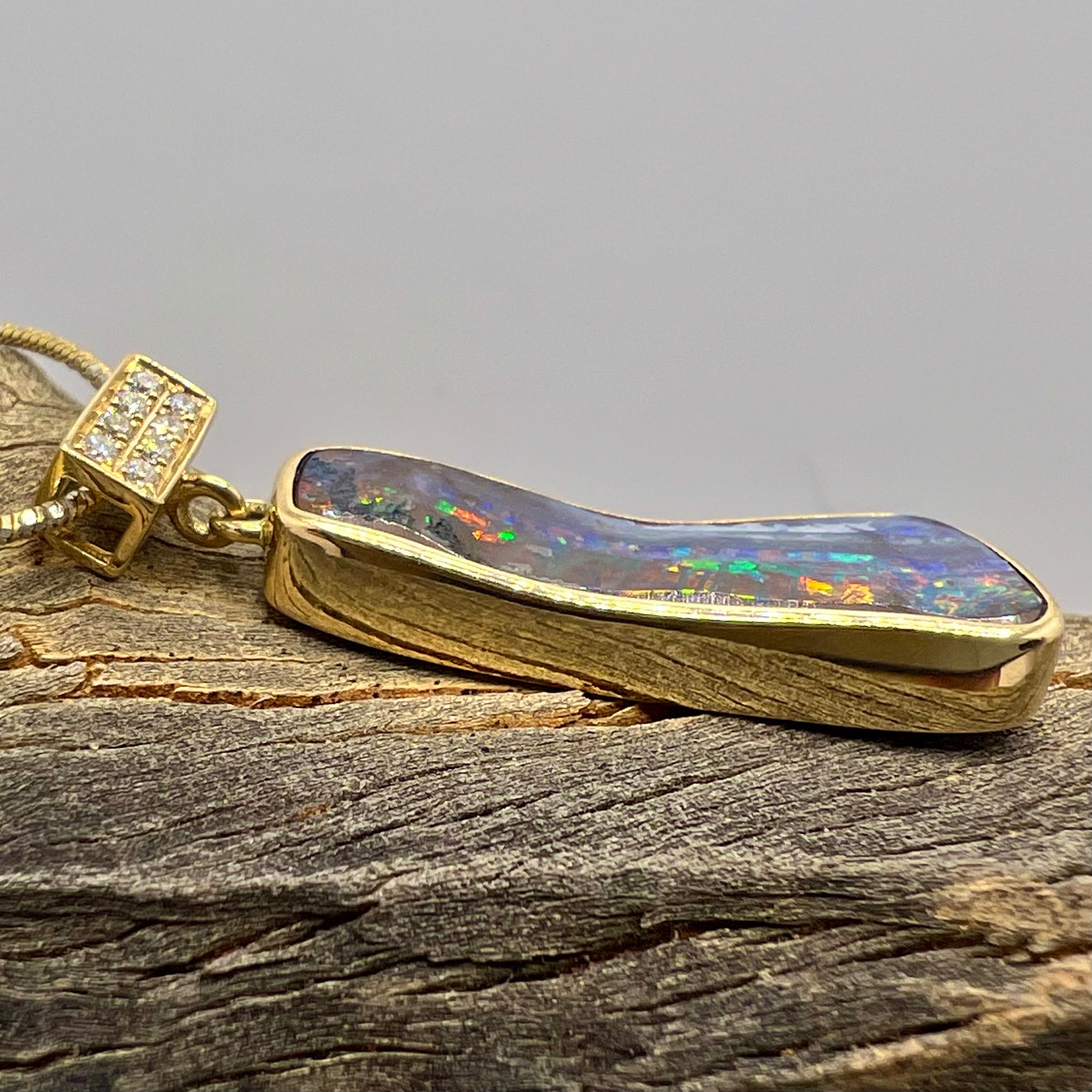 Gidgee Forest Oasis Pendant 14K Gold Pendant