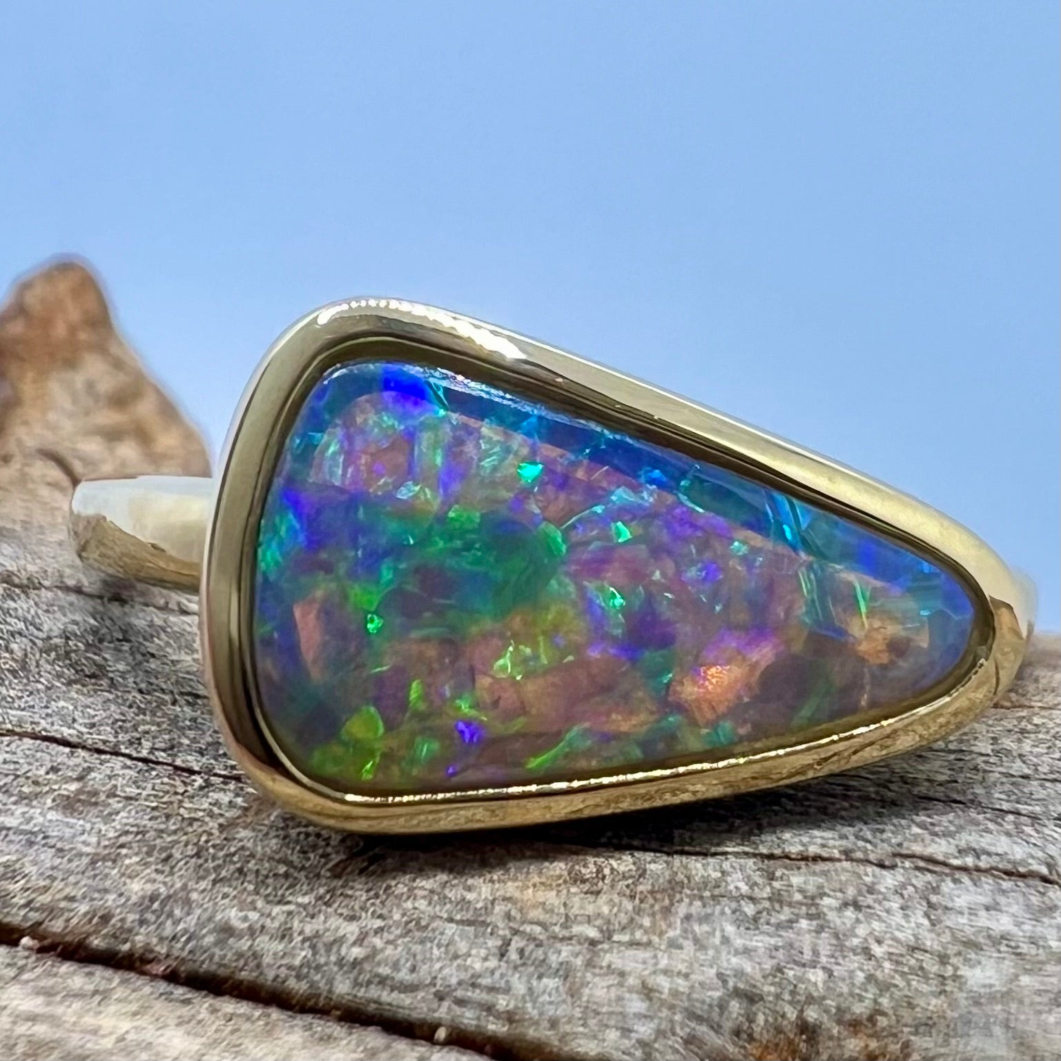 Paradise Slice 9K Gold Ring