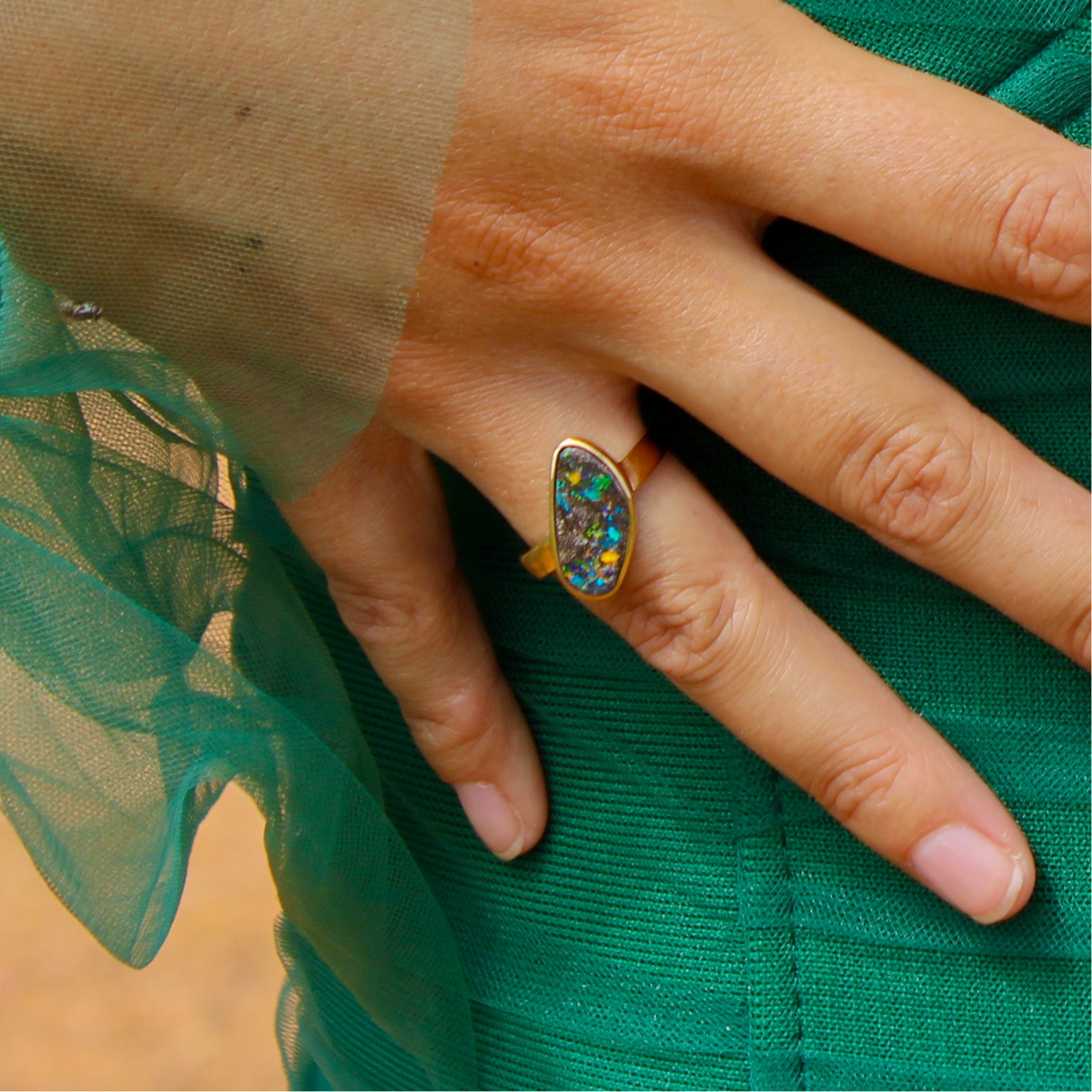 Confetti Joy 18K Gold Ring
