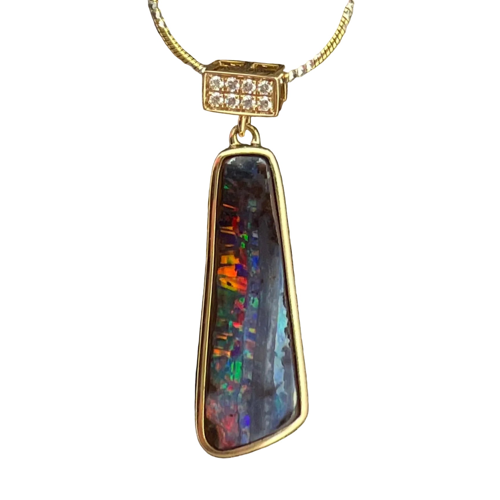 Gidgee Forest Oasis Pendant 14K Gold Pendant
