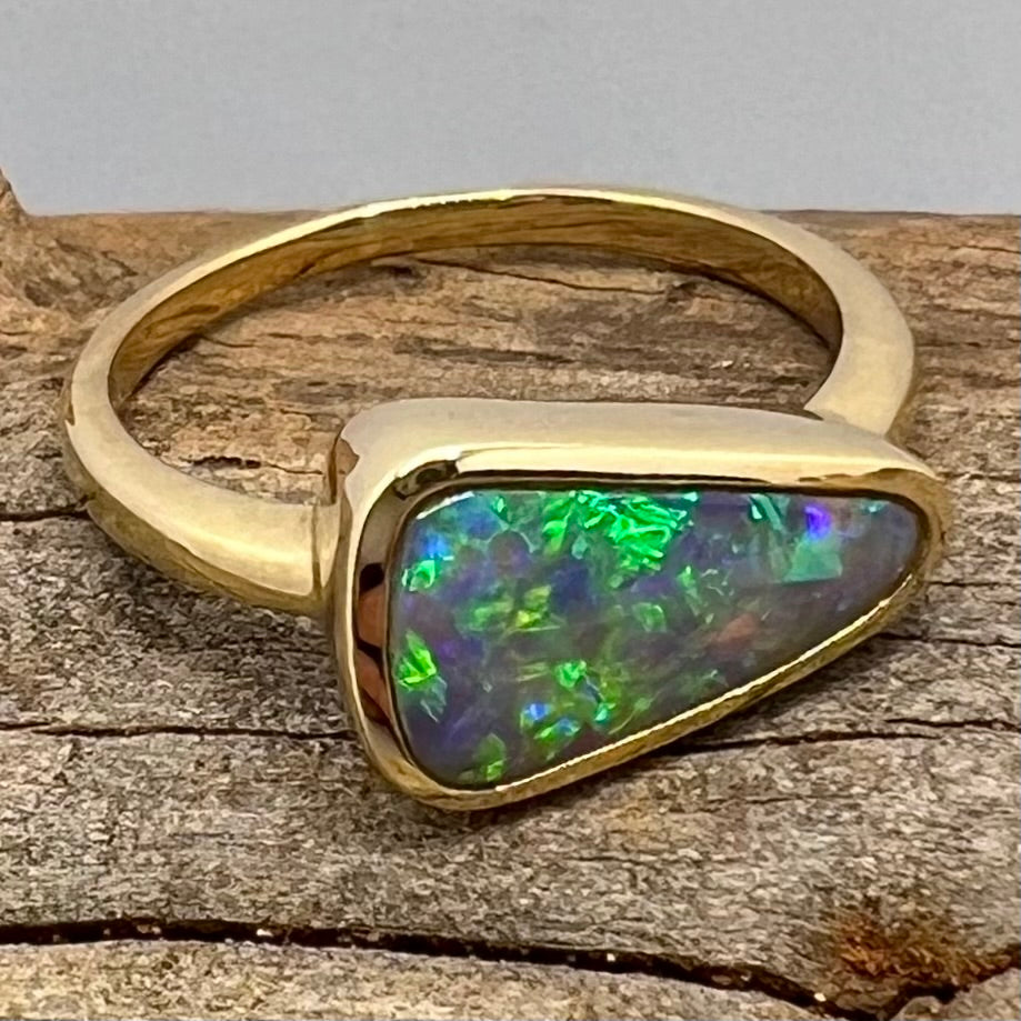 Paradise Slice 9K Gold Ring