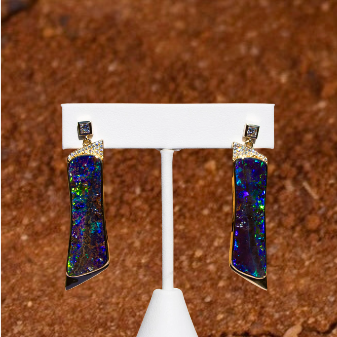 Esmeralda 18K Gold Drop Earrings