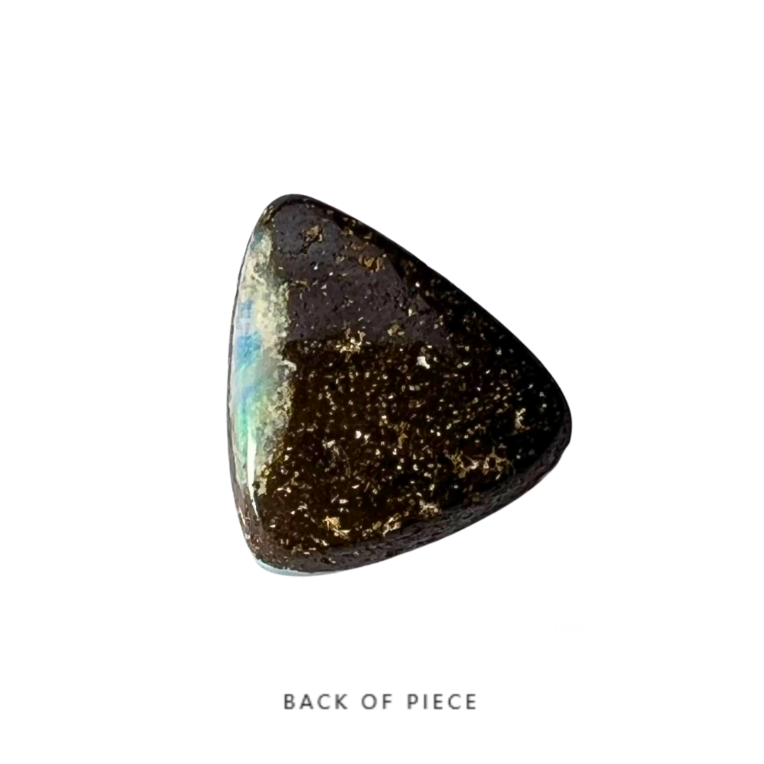 Triangular ironstone on a white background