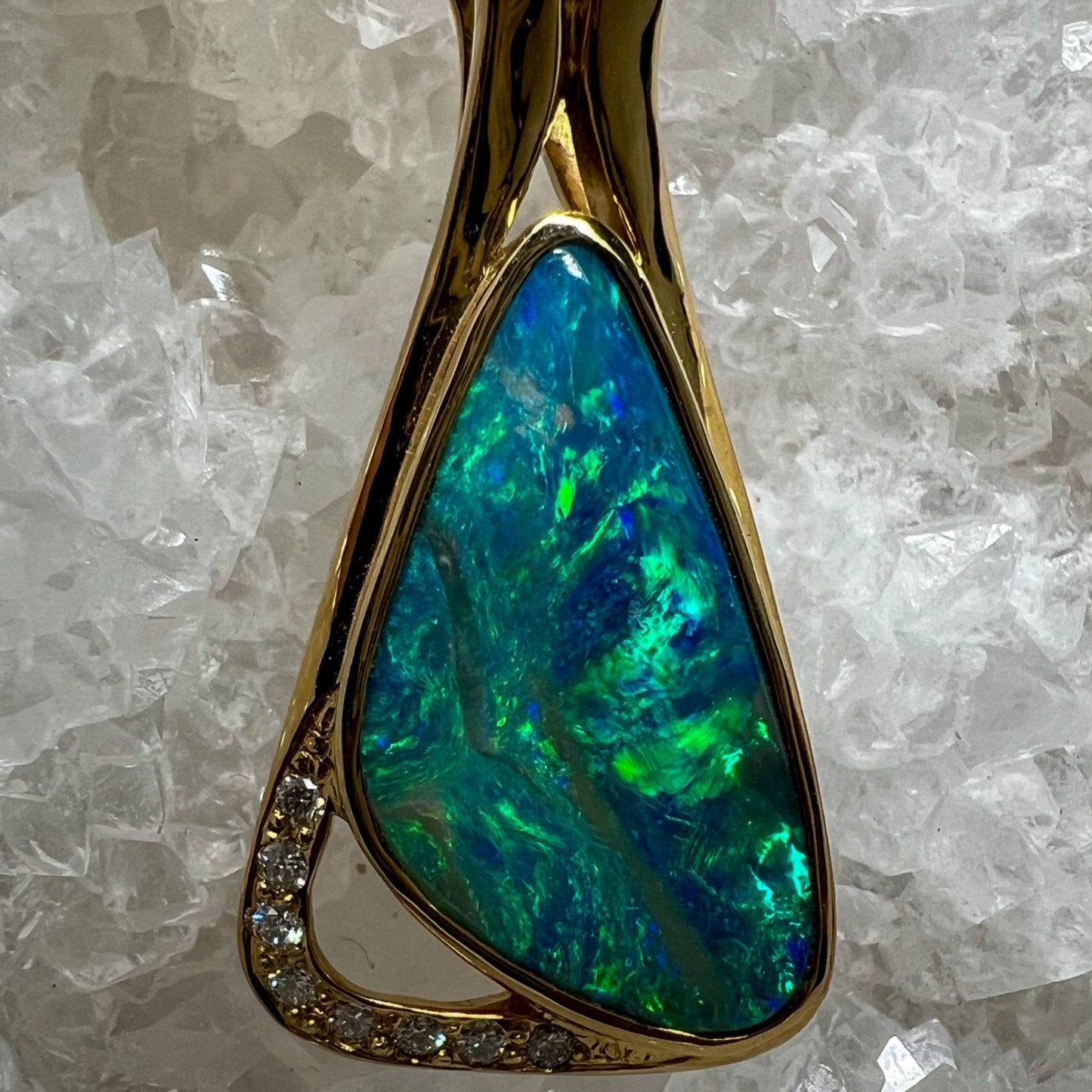 Dolphin Dreaming 18K Gold Pendant