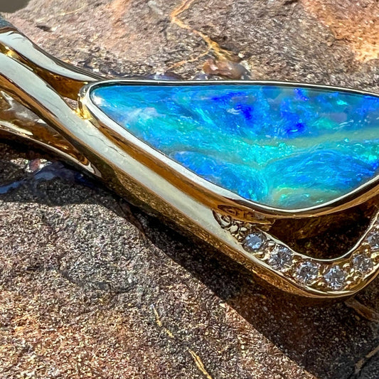 Dolphin Dreaming 18K Gold Pendant