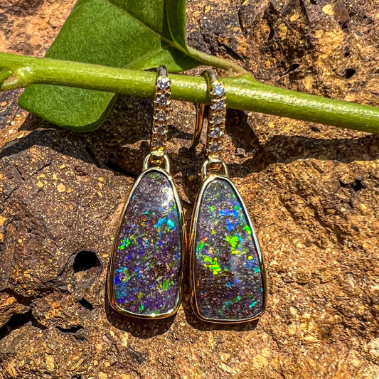 Polaris 18K Gold Drop Earrings