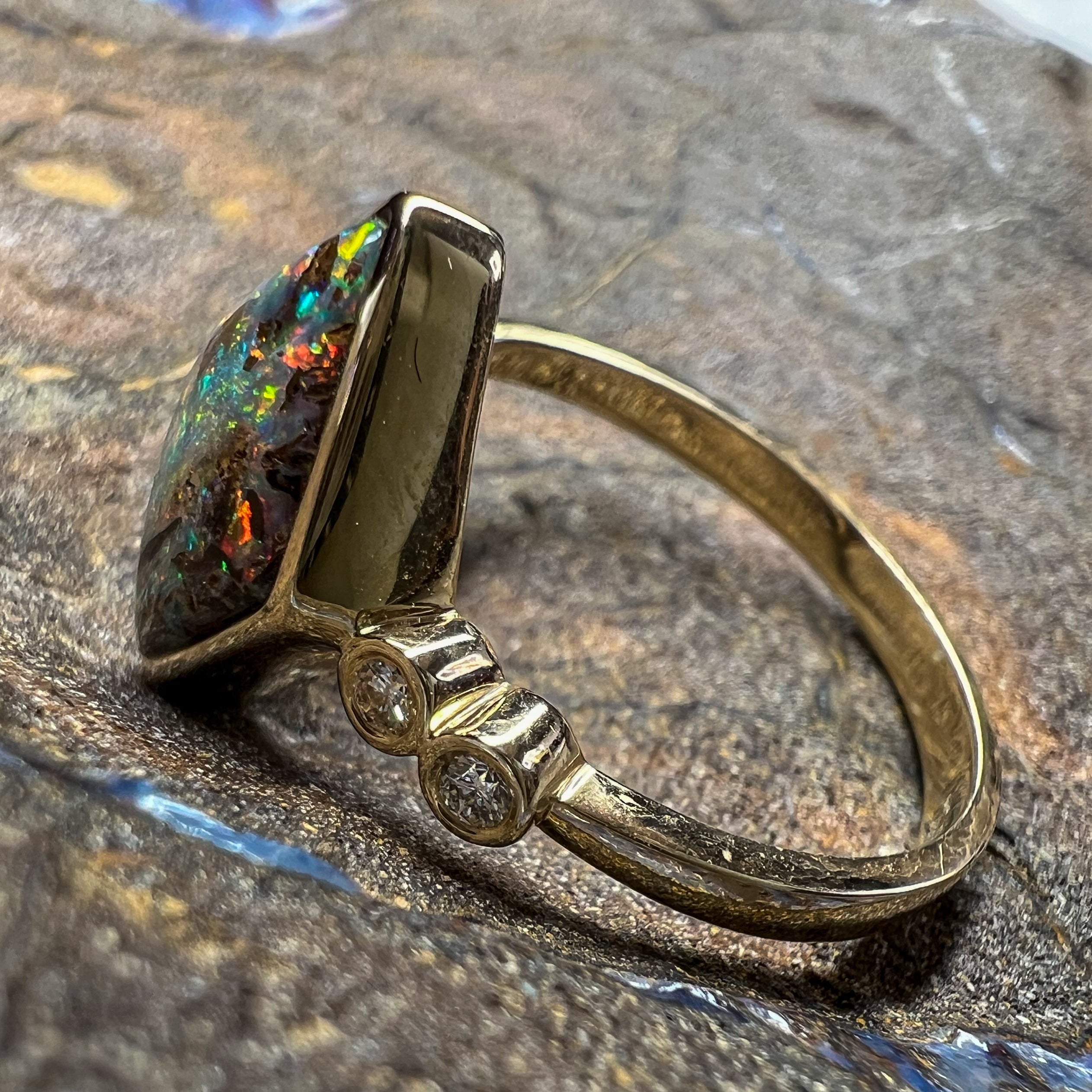 Diamontina Rose 14K Gold Ring