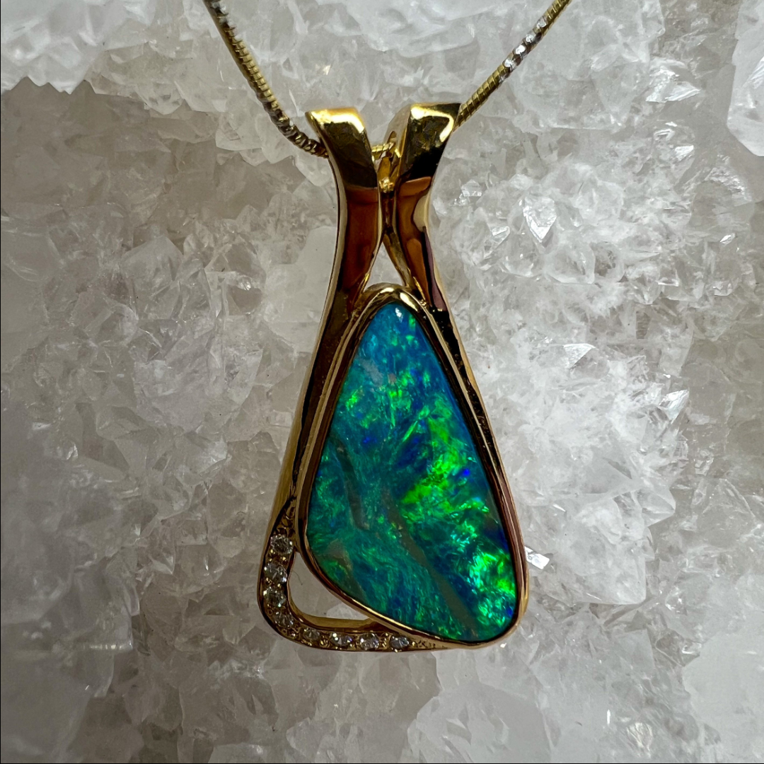 Dolphin Dreaming 18K Gold Pendant