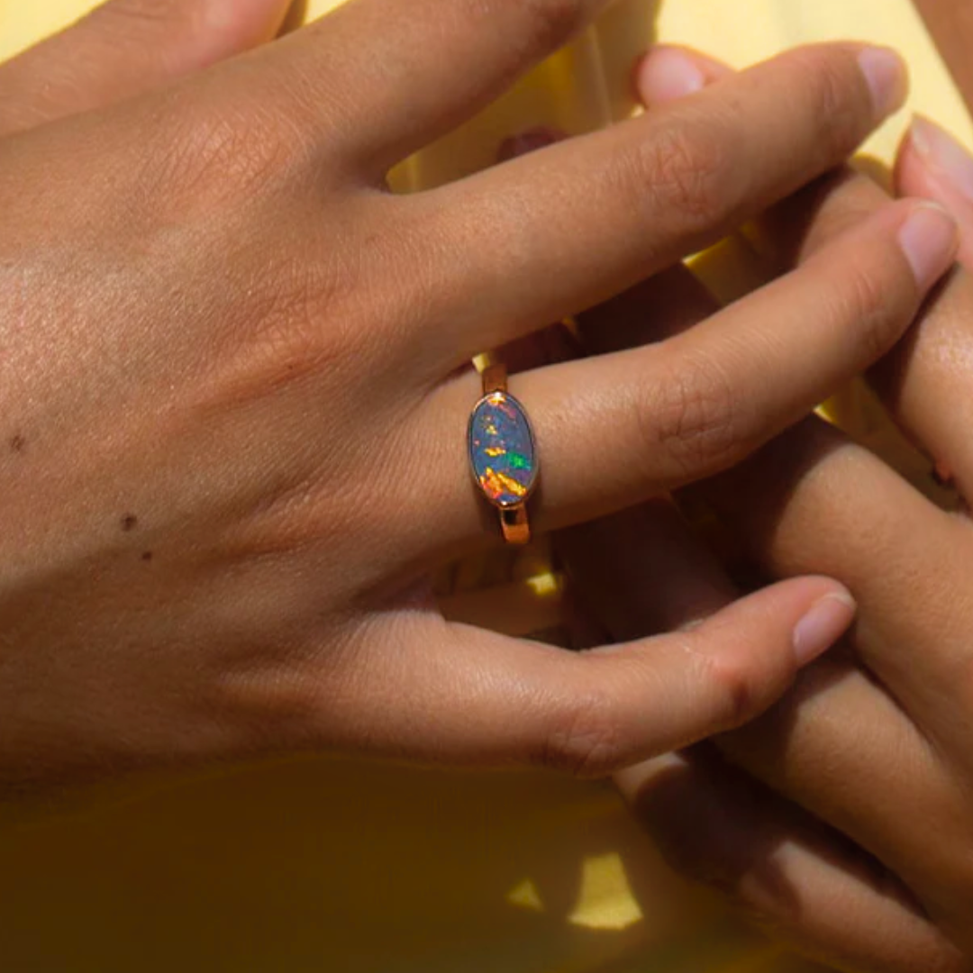 Ella Blooms 18K Gold Ring